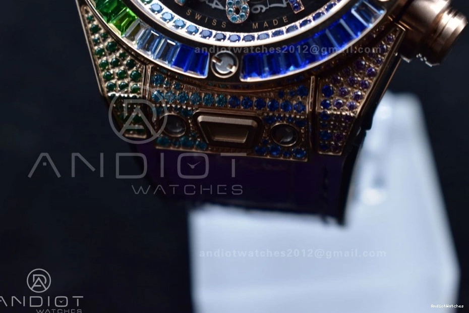 on 517 Edition King 1:1 Strap Unico Bang EasyMatch RG Rainbow 45mm Rainbow ZF A Gummy Best Big 0430